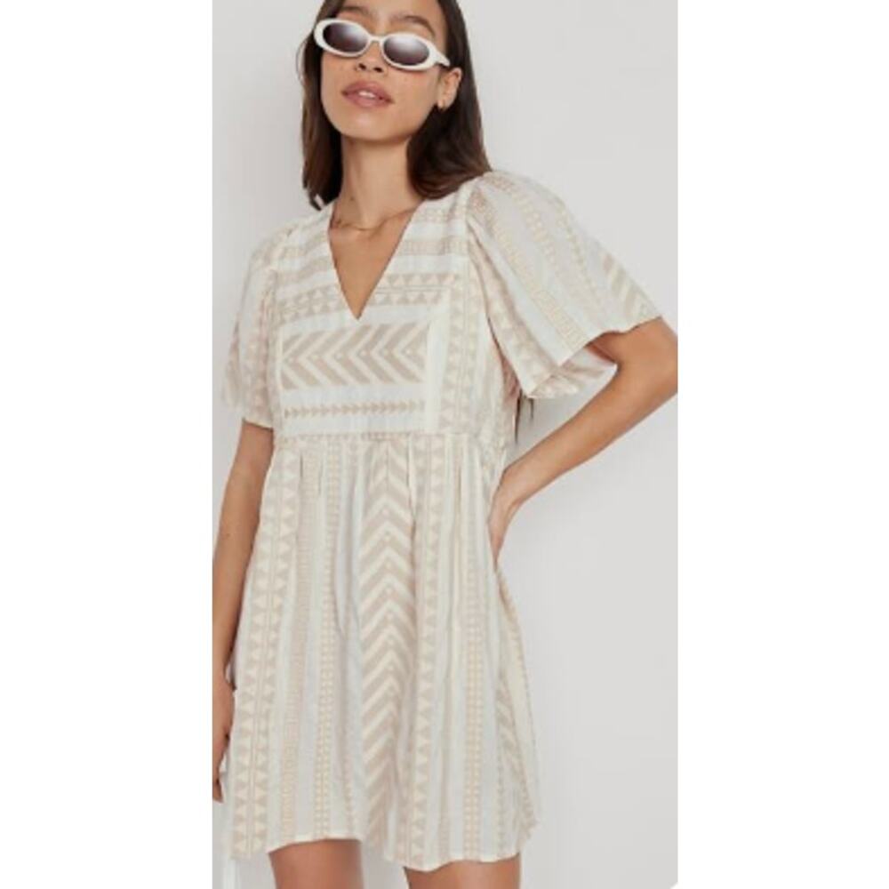 Old Navy Boho Swing Dress Women's 2X Aztec Hippie Relaxed Pockets Flowy Festival